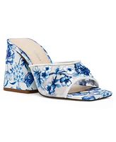 Betsey Johnson Women's Roo Embroidered Slip-On Sandals
