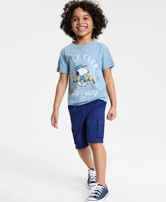 Epic Threads Little Big Boys Snoopy Golf Club Graphic T Shirt Cargo Shorts Exclusively At Macys