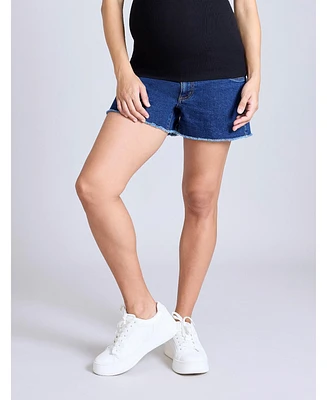 Motherhood Maternity Under the Belly Cut Off Denim Short