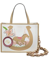 Radley London Kentucky Derby Small Leather Open Top Grab Bag