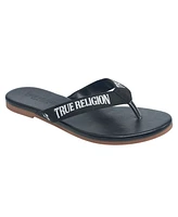 True Religion Ladies Doja Logo Thong Sandal