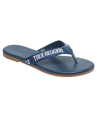 True Religion Ladies Doja Logo Thong Sandal