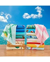 Linery & Co. 100% Cotton Printed Beach Towel for Kids, 30" x 60"