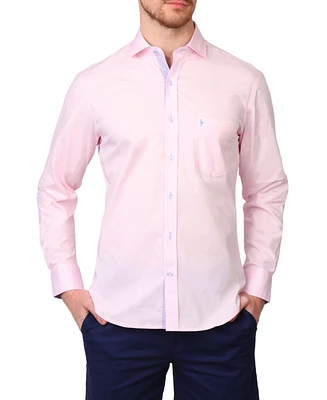 Tailorbyrd Men's Solid Long Sleeve Shirt
