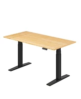 Flexispot E7-commercial W Electric Adjustable Standing Desk, Bamboo Top