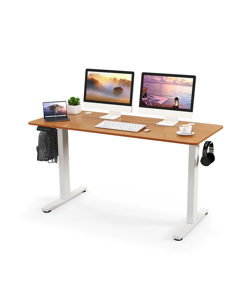 55 x 24 Inches Sit Stand Home Office Desk with 3 Memory Height Settings