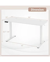 55 x 24 Inches Sit Stand Home Office Desk with 3 Memory Height Settings