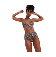 Flirrt Gottex Women's Bella Flora Cut Out One Piece