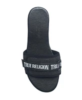 True Religion Ladies Missy Logo Adjustable Sandal