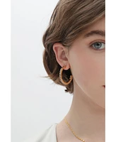Stella Molten Color Cubic Zirconia Hoop Earrings