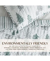 Rustic Woodland Reversible Microfiber Quilt Set with Shams