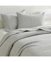 Linery & Co. Cotton Blend Jersey Knit Channel Stitch Quilt Set