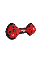 Tuffy Jr 2 Ball Tug Red Paw, 2 Pack Durable Squeaky Dog Toy