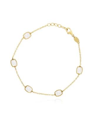 The Lovery Mother of Pearl Icon Bracelet 14K Gold