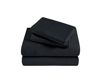 Superior Modal From Beechwood 300 Thread Count Lightweight Cooling Solid Extra Deep Pocket Bed Sheet Set