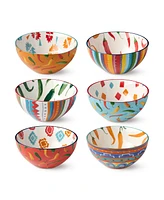 Certified International Caliente All-Purpose Bowls, Set of 6, Service for 6