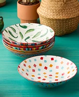 Certified International Caliente Soup Bowls, Set of 6, Service for 6