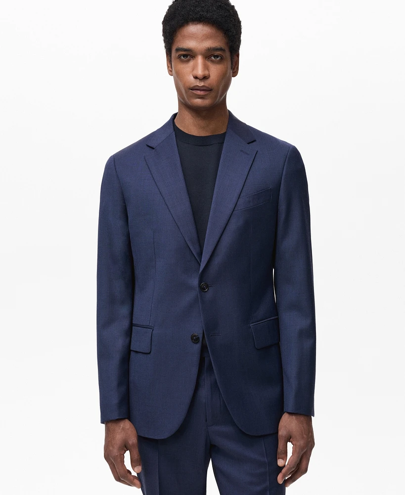 Mango Men's Slim-Fit Wool Blazer