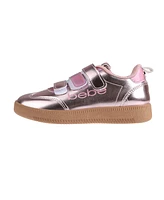 Bebe Little Girls Low Top with Multi Metallic Sneakers