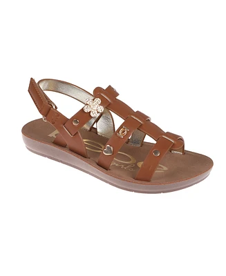 Bebe Little Girls Flat with Charm and Stylish Sandals