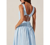 Astr the Label Women's Thierry Linen Corset Dress