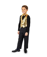 Sequin Vest with Bowtie