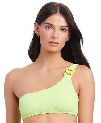Sanctuary Women's Stay Connected One-Shoulder Bikini Top