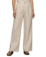 Sanctuary Women's Hopper Linen Straight-Leg Pants