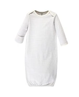 Touched by Nature Baby Boys Organic Cotton Long-Sleeve Gowns 3pk, Llama, 0-6 Months