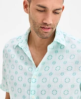 Club Room Men's Marks Medallion Shirt, Exclusively at Macy's