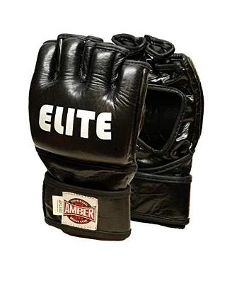 Elite Mma Cage Gloves Premium Leather Grappling Sparring Mitts For Ufc Combat Training Punching Bag Mma Sparring Regular