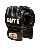 Elite Mma Cage Gloves Premium Leather Grappling Sparring Mitts For Ufc Combat Training Punching Bag Mma Sparring Regular