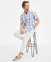 Club Room Men's Roma Short Sleeved Plaid Button-Down Shirt, Exclusively at Macy's