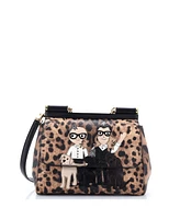 Pre-Owned Dolce & Gabbana Small Family Miss Sicily Bag Patchwork Saffiano Leather