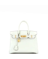 Pre-Owned Hermes Birkin 30 Handbag Light Togo with Gold Hardware