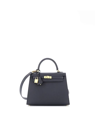 Pre-Owned HERMES Kelly Handbag Epsom with Gold Hardware