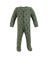 Hudson Baby Boys Thermal Zipper Sleep and Play 2pk