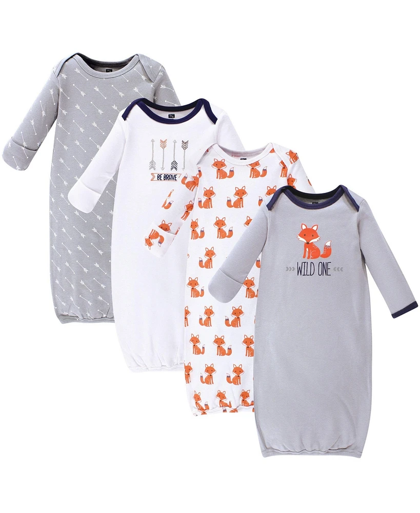 Hudson Baby Baby Boys Hudson Cotton Gowns, Wild One, Preemie/Newborn