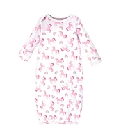 Luvable Friends Baby Girls Cotton Gowns, Rainbow, Preemie-Newborn