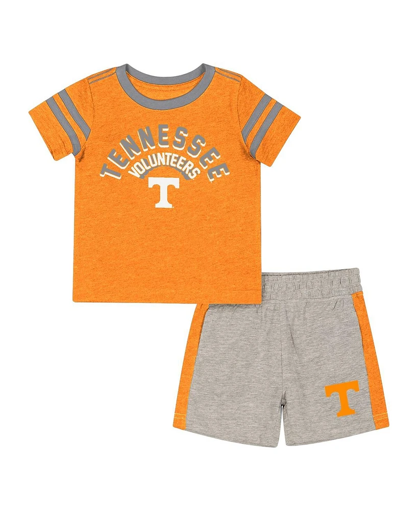 Colosseum Baby Boys and Girls Tennessee Orange Volunteers T-Shirt Shorts Set