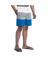 G-iii Sports by Carl Banks Men's Blue/Silver Detroit Lions Sunrise Volley Swim Shorts