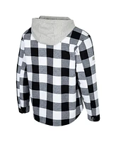 Colosseum Men's Black/White Tcu Horned Frogs Buffalo Plaid Full-Zip Jacket