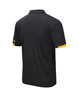 Colosseum Men's Black Appalachian State Mountaineers Santry Polo Shirt