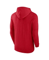 Nike Men's Heather Red St. Louis Cardinals Authentic Collection Tri-Blend Performance Pullover Hoodie