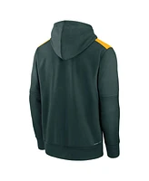 Nike Men's Green Athletics Authentic Collection Performance Pullover Hoodie