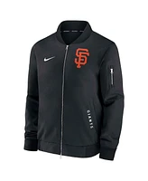 Nike Men's Black San Francisco Giants Authentic Collection Dugout Full-Zip Bomber Jacket