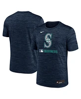 Nike Men's Navy Seattle Mariners Authentic Collection Velocity Performance Practice T-Shirt