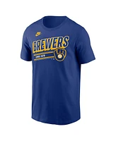 Nike Men's Royal Milwaukee Brewers Cooperstown Collection Retro T-Shirt