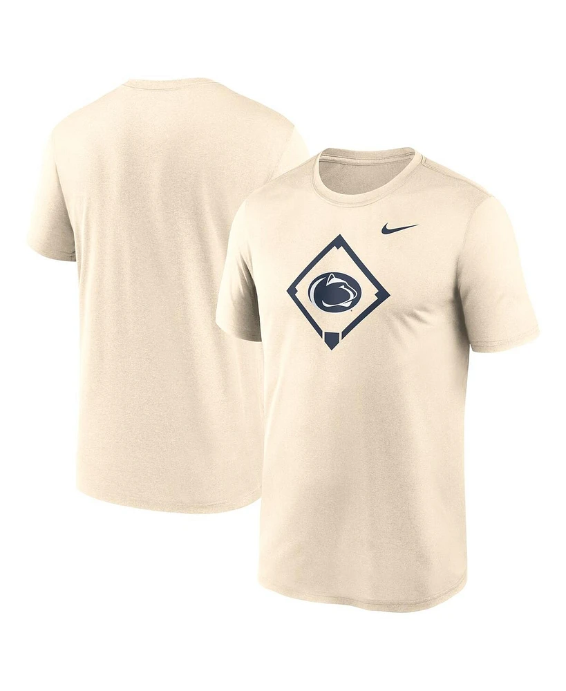 Nike Men's Cream Penn State Nittany Lions Legend Baseball Icon Performance T-Shirt