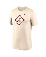 Nike Men's Cream Alabama Crimson Tide Legend Baseball Icon Performance T-Shirt